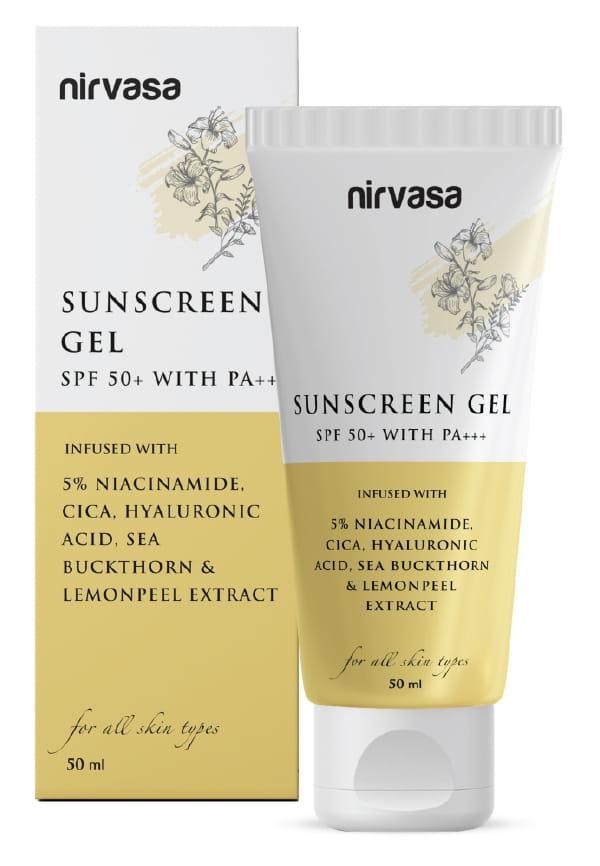 SPF50+ Sunscreen Gel with 5% Niacinamide for 98% UVA/UVB Protection