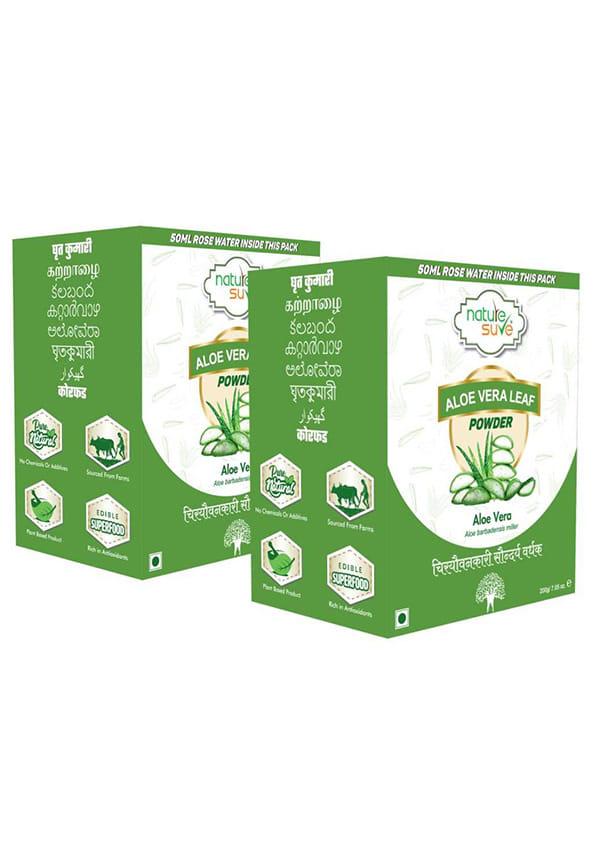 Aloe Vera Leaf Powder with Rose Water