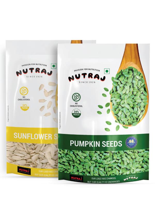 Seeds Combo Pack Pumpkin Seeds 200g & Sunflower Seeds 200g