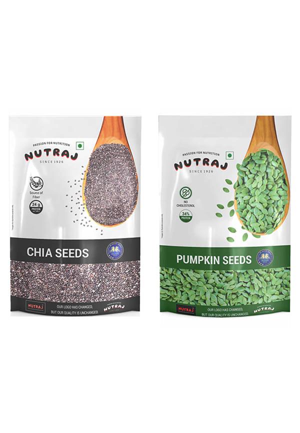Seeds Combo Pack Chia Seeds, Pumpkin Seeds