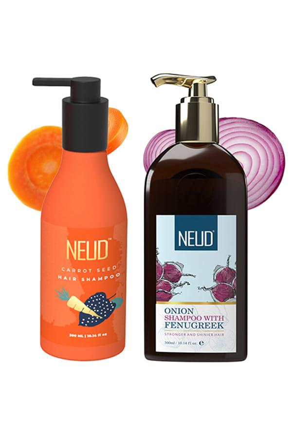 Shampoo Combo – Onion with Fenugreek & Carrot Seed | Hair Fall Control, Growth & Shine