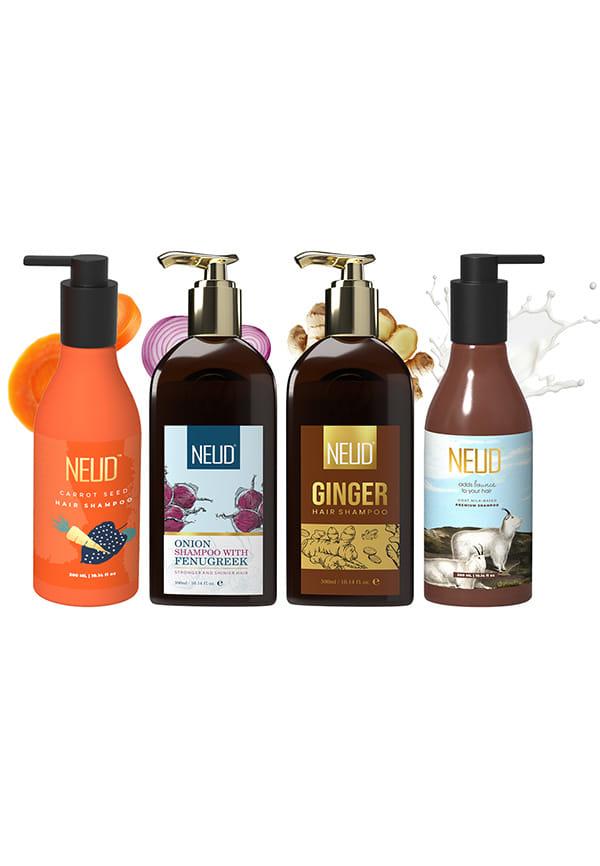 Nourishing Shampoo Combo – Onion with Fenugreek, Ginger, Goat Milk & Carrot Seed
