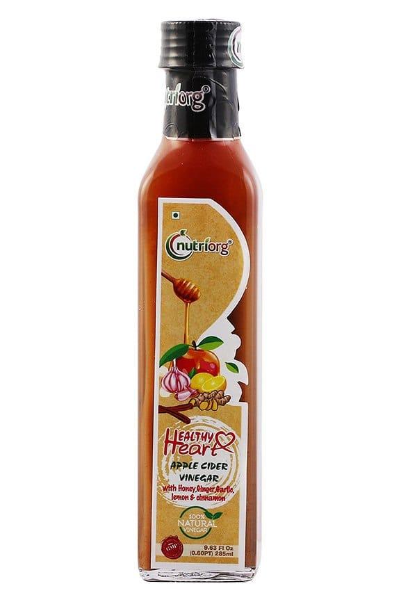 Certified Organic Elixir (Apple Cider Vinegar with Honey, Garlic, Ginger, Lemon, Cinnamon, Arjun Bark)