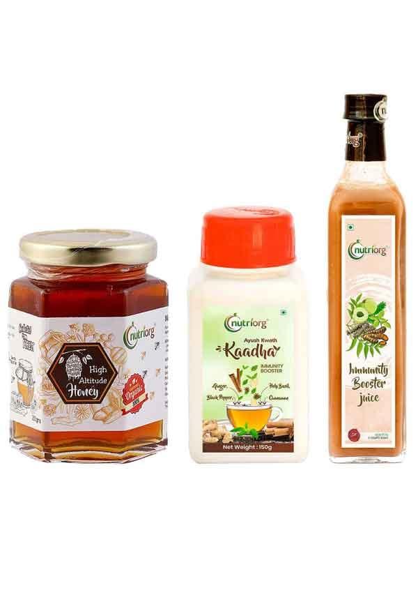 Immunity Booster Juice, Ayush Kwath Kaadha With Certified Organic Honey