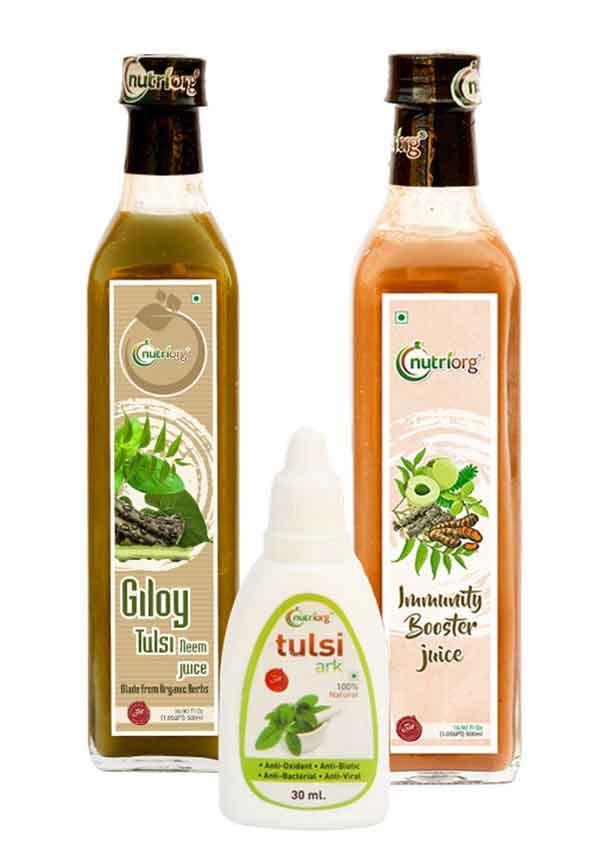 Giloy Neem Tulsi Juice, Immunity Booster Juice, Tulsi Ark