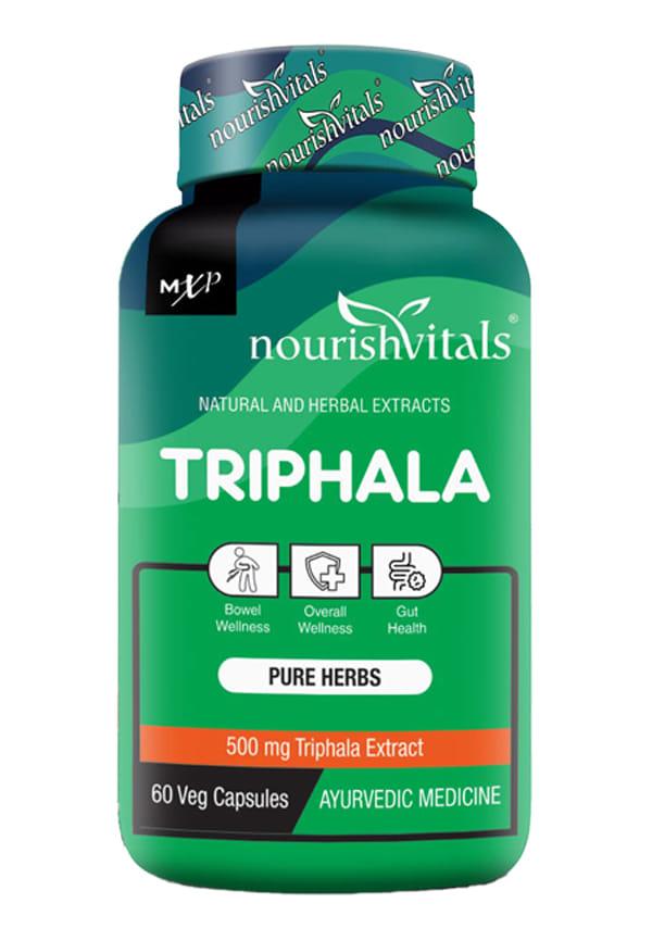 Triphala Pure Herbs, 500 mg Triphala Extract, Bowel Wellness