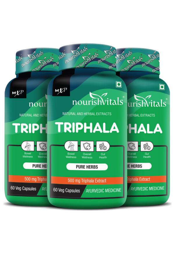 Triphala Pure Herbs, 500 mg Triphala Extract, Bowel Wellness