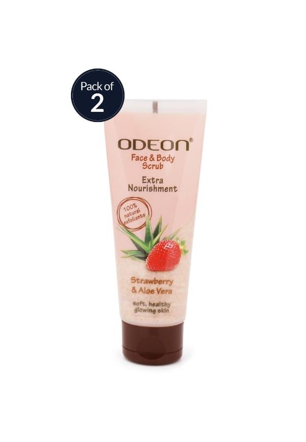 Strawberry & Aloe Vera Face and Body Scrub For Extra Nourishment