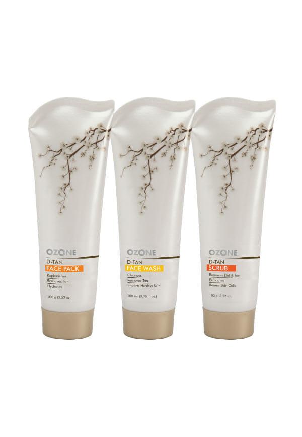 D Tan Extension Range Combo (Face Wash, Face Pack Cream, Face Scrub)