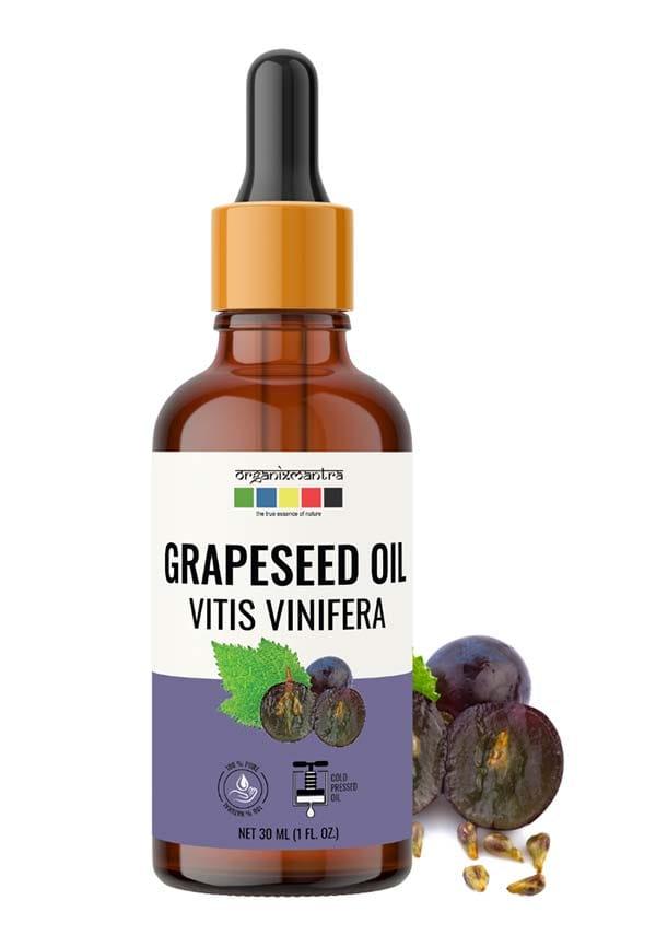 Grapeseed Oil, 100% Pure, Natural & Cold Pressed Organic Oil, 30ML