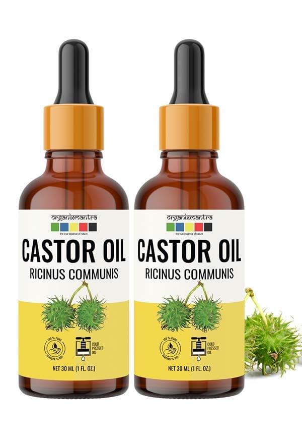 Castor Oil, Cold Pressed Organic Oil, 120ML x 2