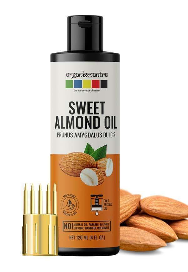 Sweet Almond Oil, 100% Pure, Natural & Cold Pressed Organic Oil, 30ML
