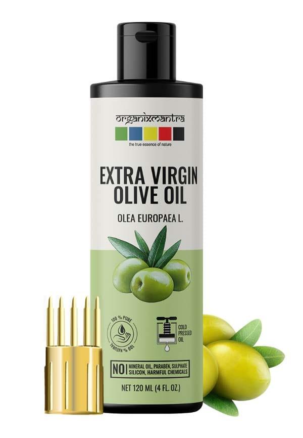 Extra Virgin Olive Oil, 100% Pure & Cold Pressed Organic Oil, 120ML