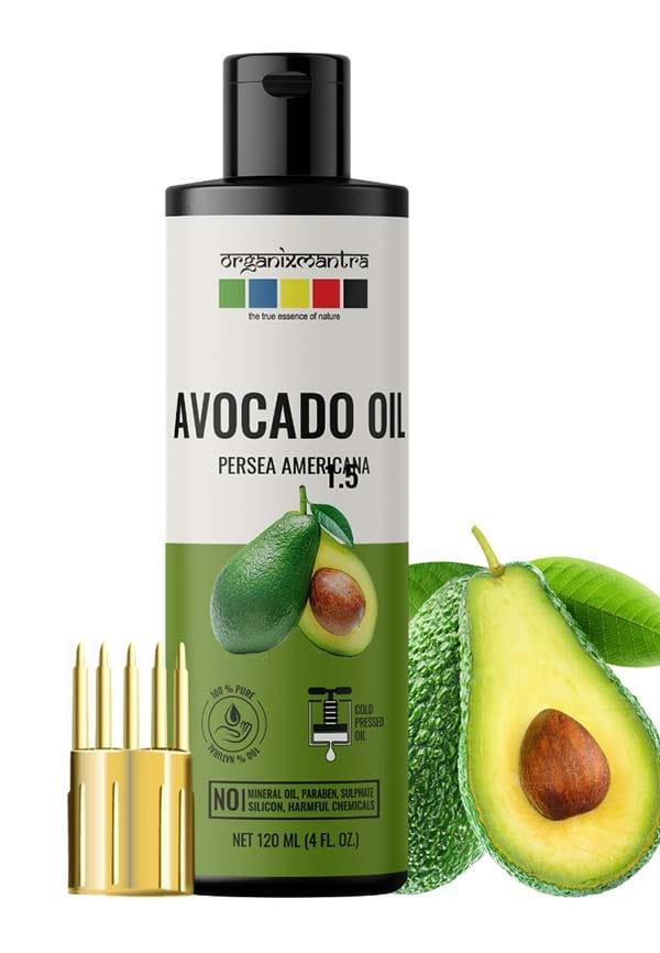 Avocado Oil, 100% Pure, Natural & Cold Pressed Organic Oil, 120ML