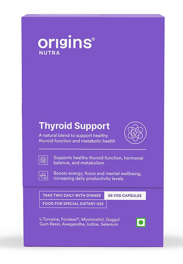Origins Nutra Thyroid Support For Men & Women 56 Veg Capsules Pack of 1