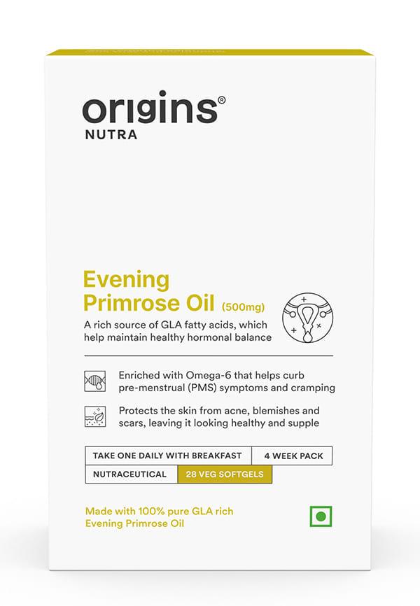 Origins Nutra Evening Primrose Oil - Men & Women 28 Veg SoftGels Pack of 1