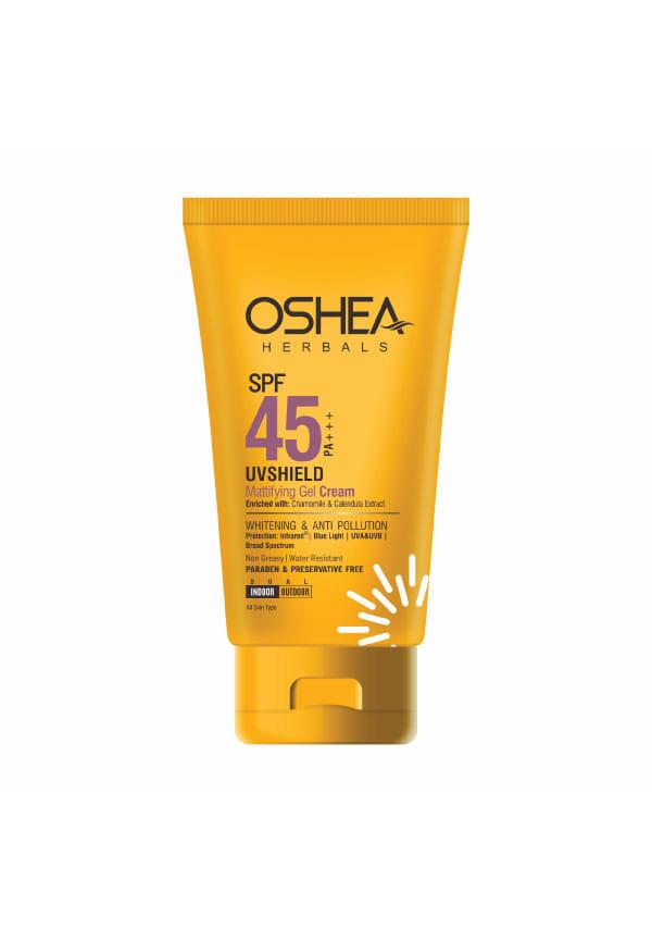Spf 45 Pa +++ Uv Shield Mattifying Gel Cream