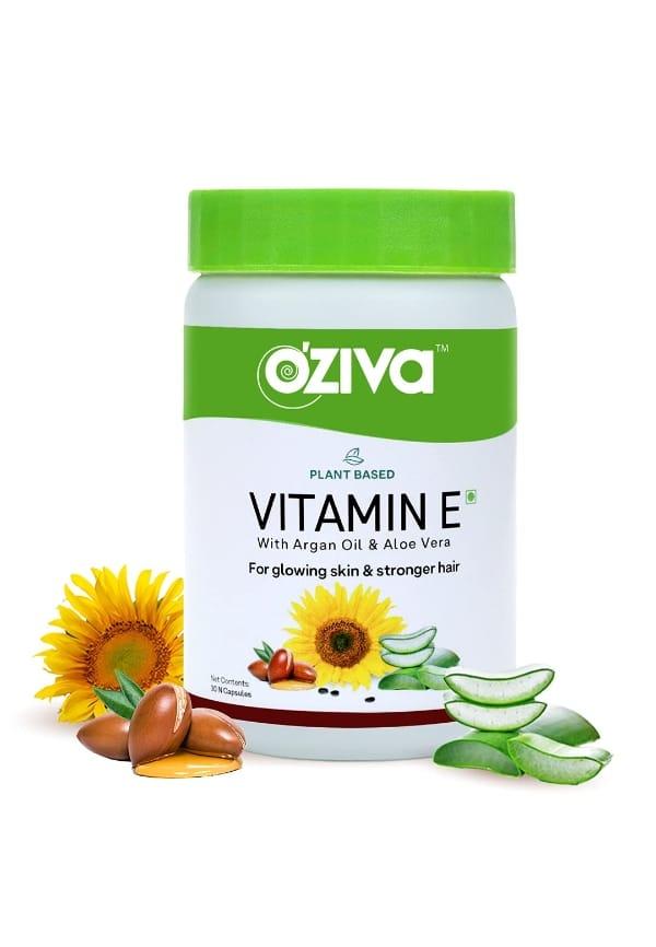 Plant Based Natural Vitamin E, with Sunflower oil, Aloe vera oil & Argan oil
