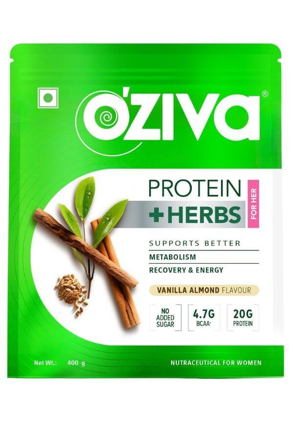 Protein & Herbs, Women for Better Metabolism, Skin & Hair - Vanilla Almond