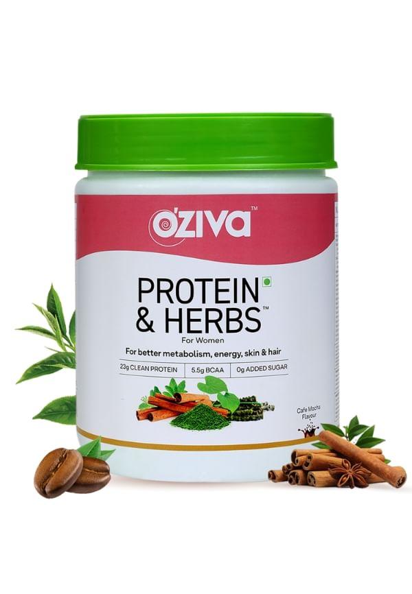 Protein & Herbs, Women for Better Metabolism, Skin & Hair - Cafe Mocha