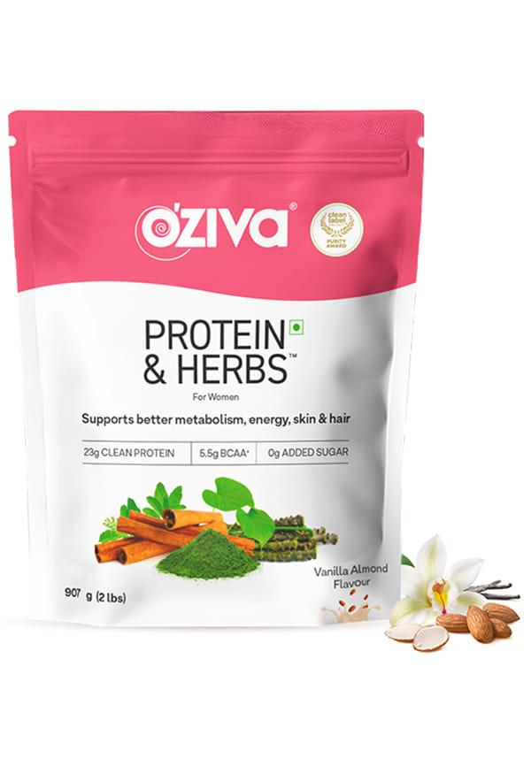 Protein & Herbs, Women for Better Metabolism, Skin & Hair - Vanilla Almond