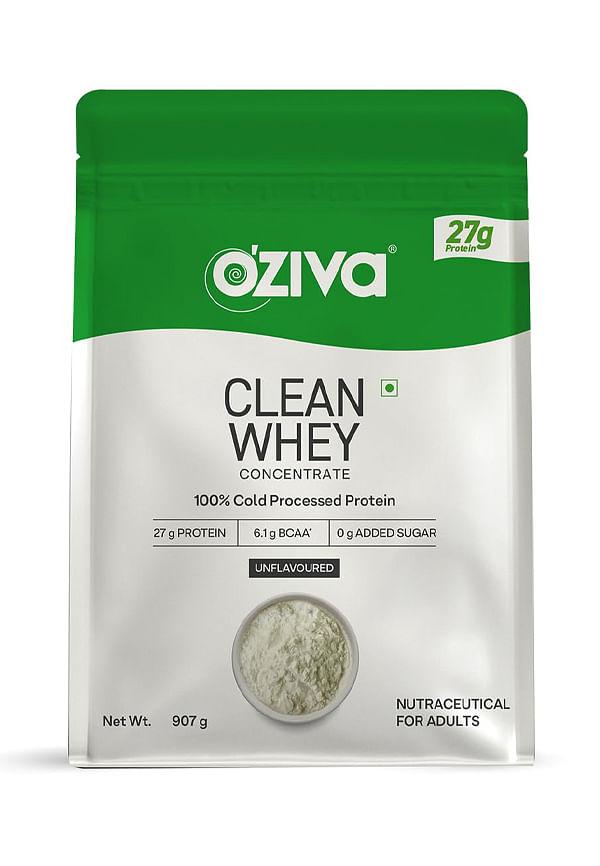 Clean Whey Concentrate Protein Powder | Cold-Processed, Unflavoured