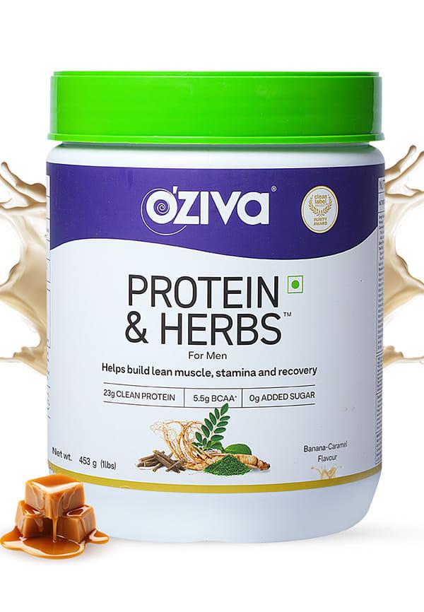 Protein & Herbs, Men for Better Stamina & Lean Muscles - Banana Caramel