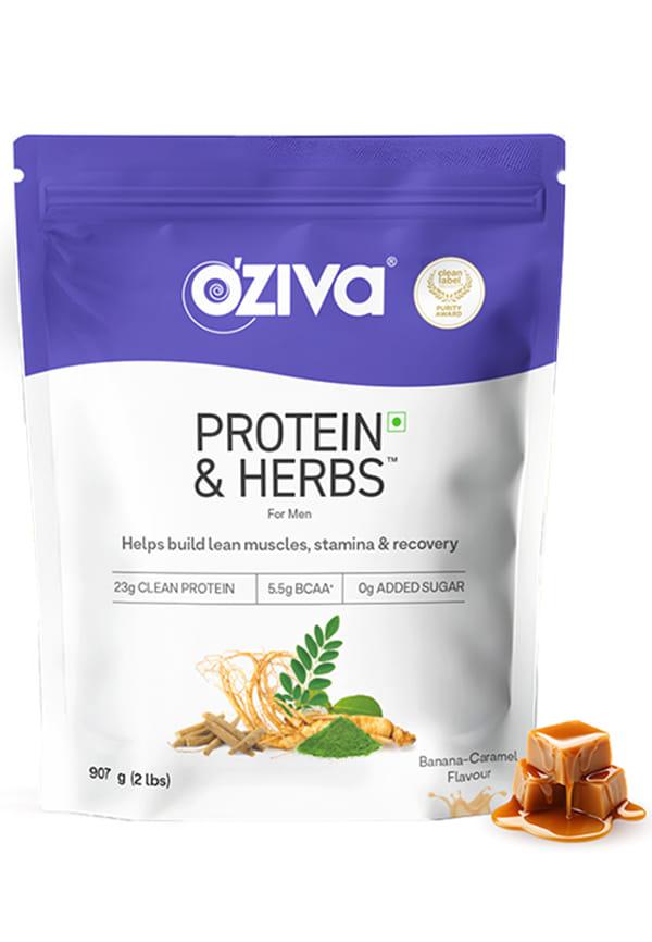 Protein & Herbs, Men for Better Stamina & Lean Muscles - Banana Caramel