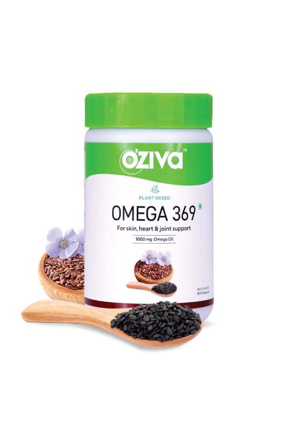 Plant Based Omega 3 6 9 Multivitamin Supplement for Men & Women(1000 mg Vegan Omega Oil Concentrate with Flaxseed & Blackseed Oil) Fatty Acids