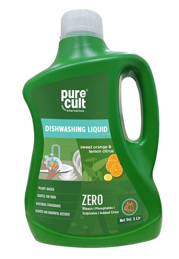 Plant Based Dishwash Liquid - Sweet Orange & Lemon