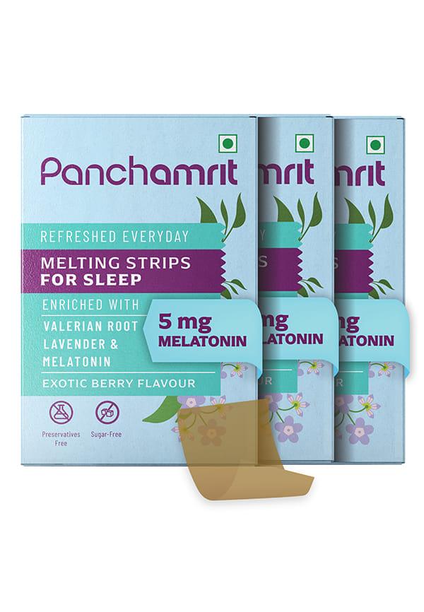 Melting Strips for Sleep, 30 Melting Strips, Exotic Berry Flavour