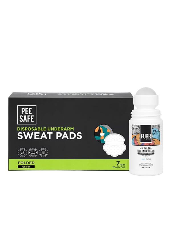 FURR By Pee Safe Underarm Roll-On & Sweat Pads Combo