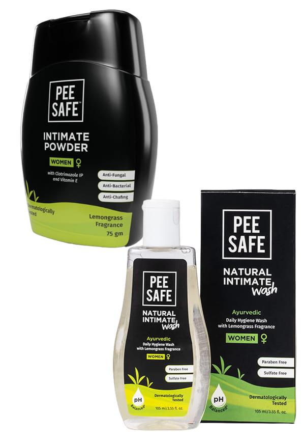 Intimate Powder for Women + Natural Intimate Wash