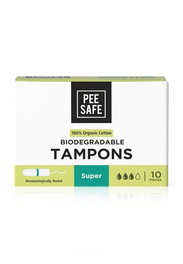 100% Organic Tampon (Super) | Comfortable & Stain-Free Experience | Ultra Soft & Highly Absorbent