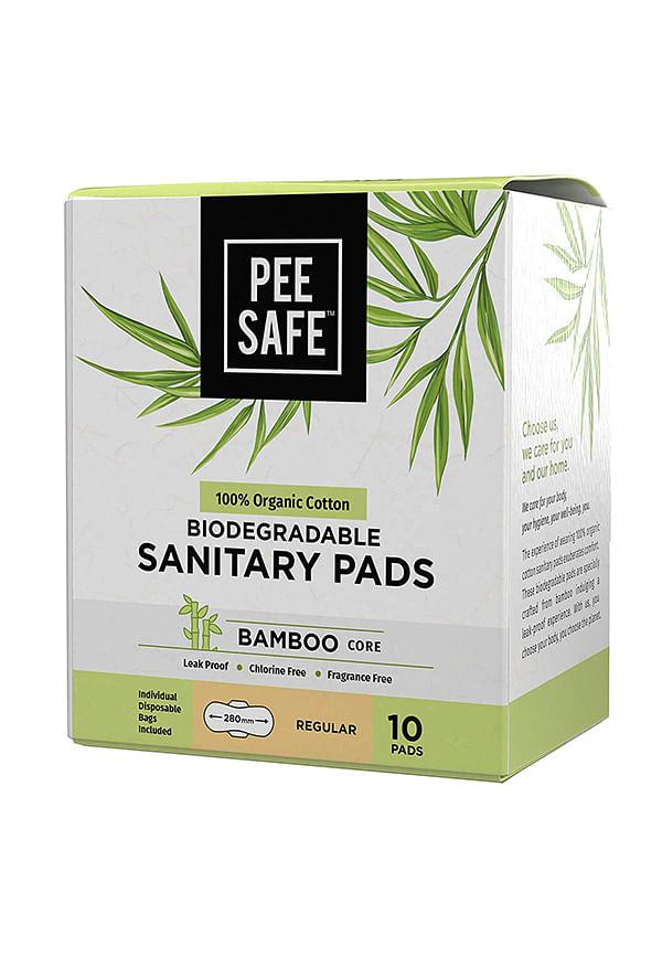 Organic Cotton Biodegradable Sanitary Pads, Regular