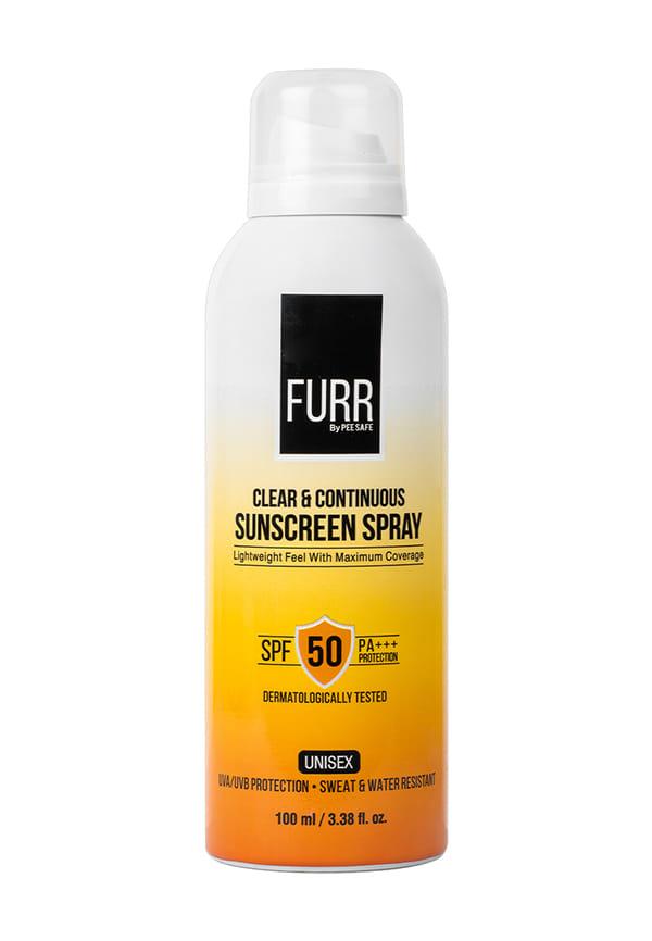 FURR SPF 50 & PA++ Sunscreen Spray UVA+UVB Protection For Women & Men