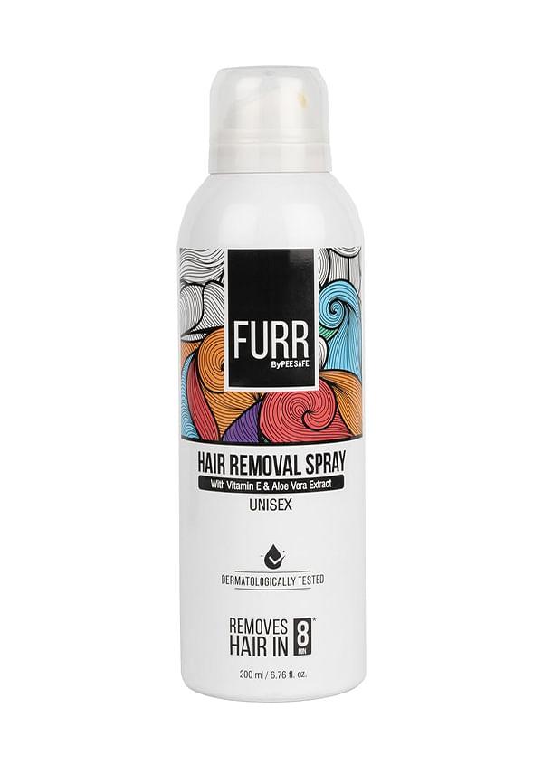Furr Hair Removal Cream Spray for Men & Women with Vitamin E & Aloe Vera Extract