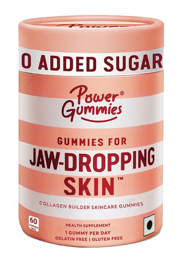 Jaw Dropping Gummies for Skin with Vitamin C & collagen builder, 0 Added Sugar