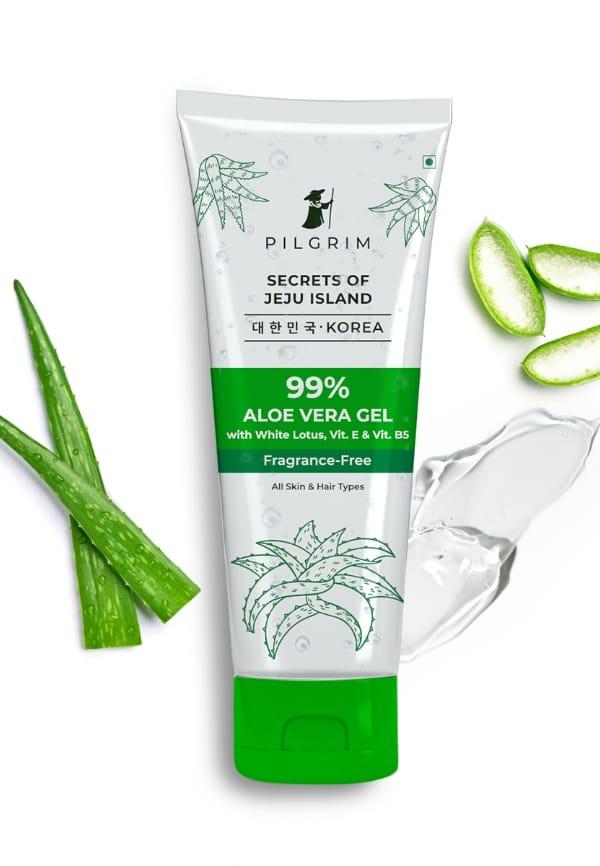Aloe Vera Gel with Vitamin E for Glowing Skin & Hair