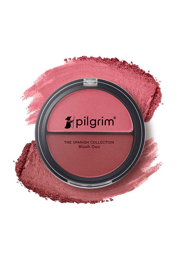 2-IN-1 Blush Duo Flamenco Pink-01, Richly Pigmented,Ultra Matte, Blendable, Suits all skin tones