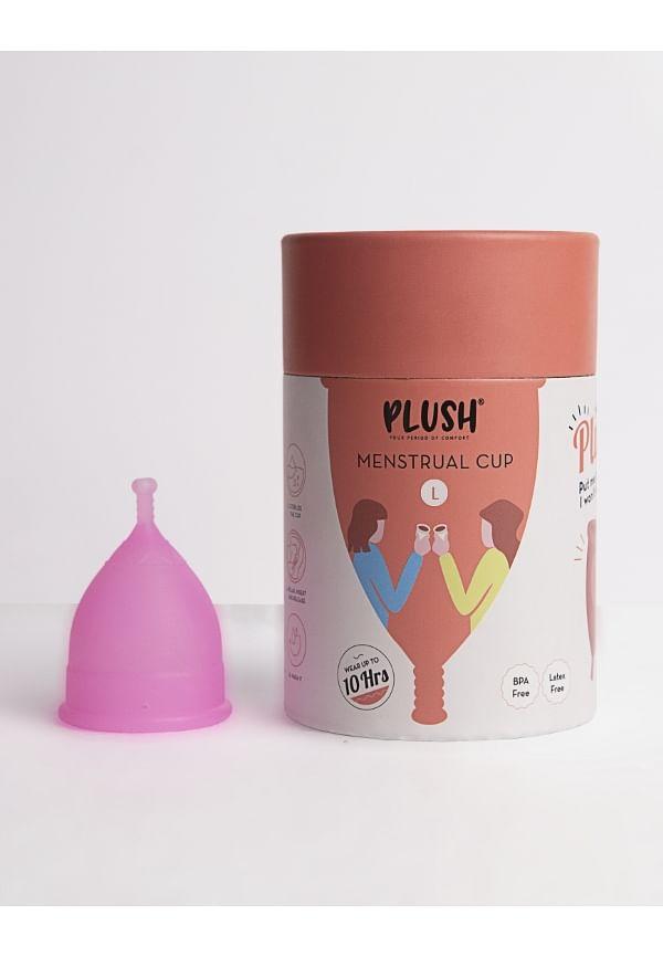 100% Reusable Menstrual Cup with Cotton Pouch - Large