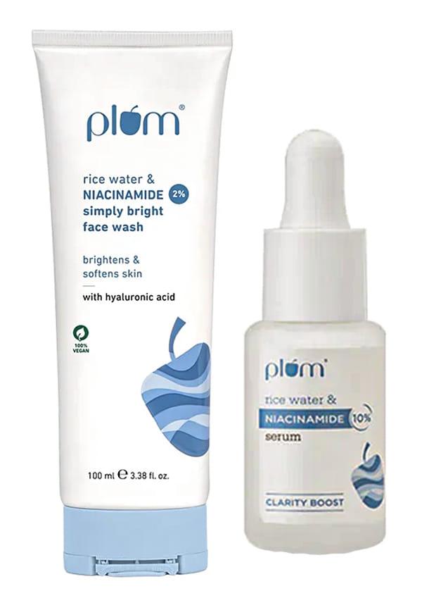Ricewater & Niacinamide Face Wash + Serum Duo