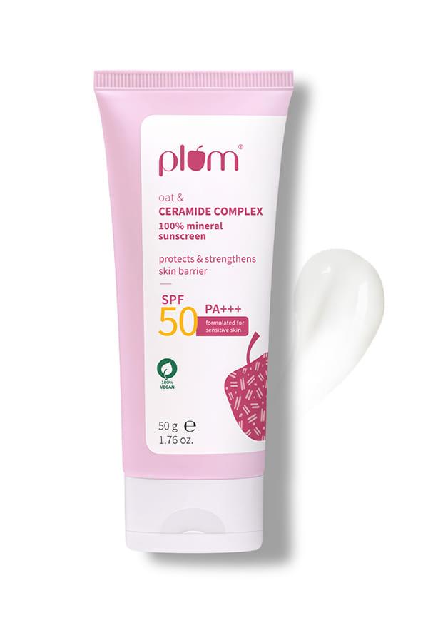 Plum Oat & Ceramide Complex 100% Mineral Sunscreen