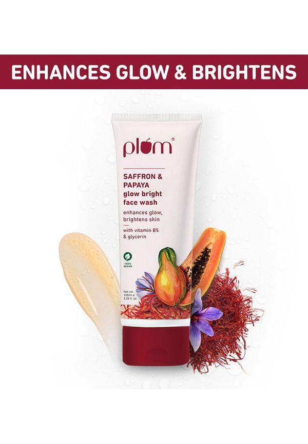 Saffron & Papaya Glow Bright | Enhances Glow & Brightens Skin Face Wash