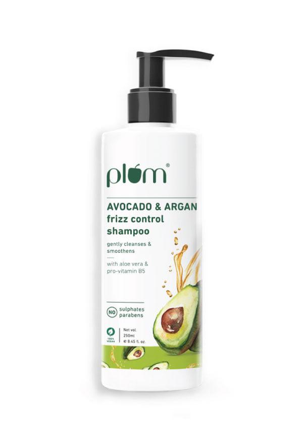 Avocado & Argan Frizz Control Shampoo For Curly, Wavy, Frizzy Hair
