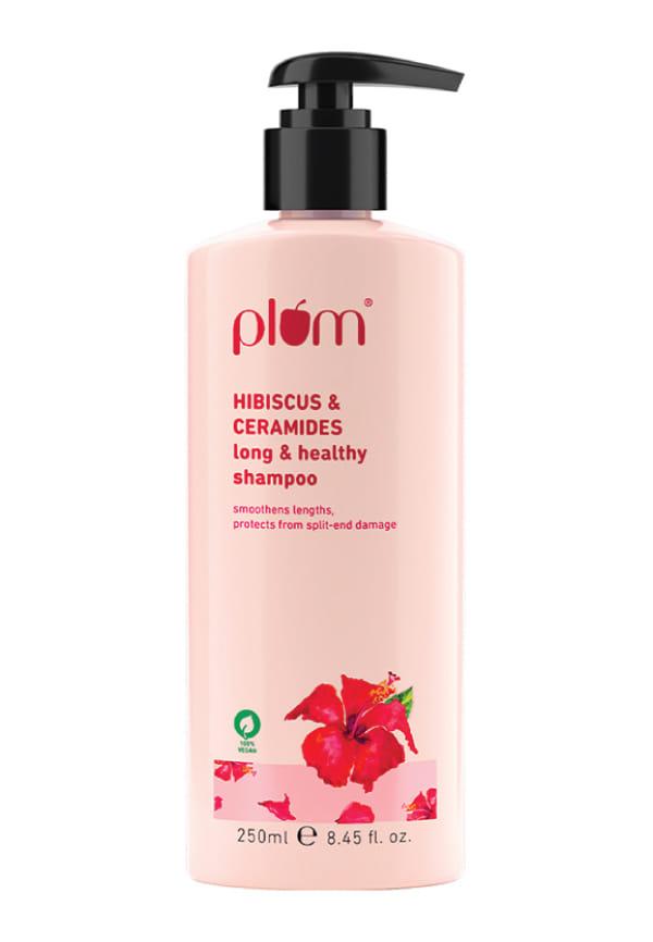 Hibiscus & Ceramides Long & Healthy Shampoo|Helps Boost Hair Growth, Hydrates & Conditions hair, Prevents Split Ends|Contains Hibiscus Extracts, Cera