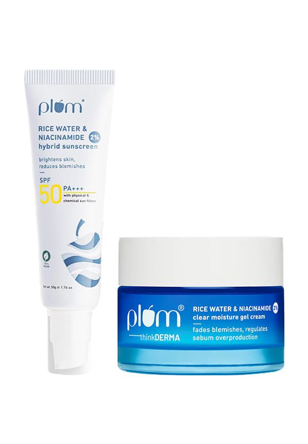 Rice Water & Niacinamide Sun Care Combo