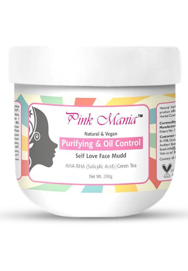 Pink Mania AHA BHA Purifying & Oil Control Face Mudd With Turmeric & Green Tree