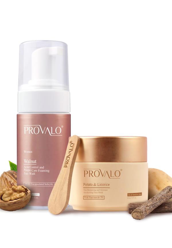 Anti-Acne and Moisture Lock Essentials Combo For Dry & Sensitive Skin (Women)