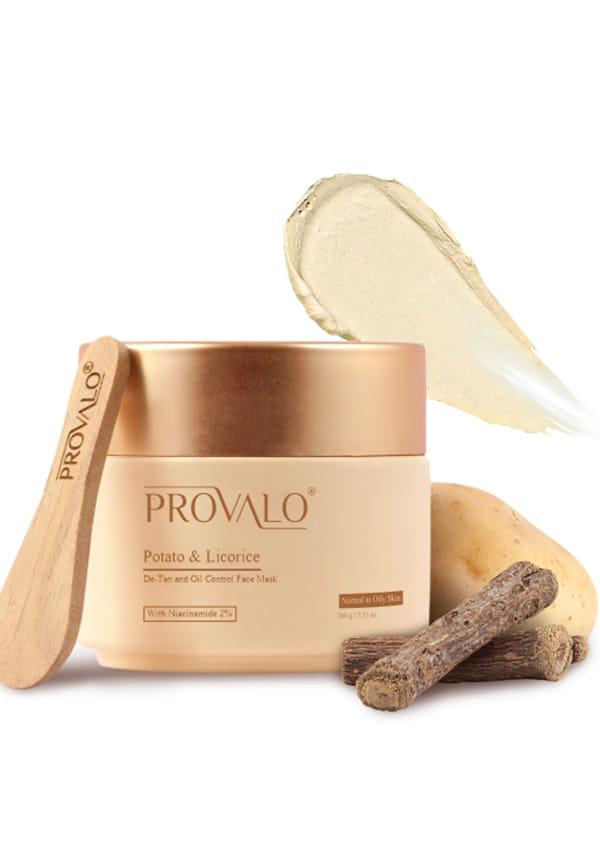 Potato & Licorice De-Tan and Oil Control Face Mask for Normal to Oily Skin (Unisex)